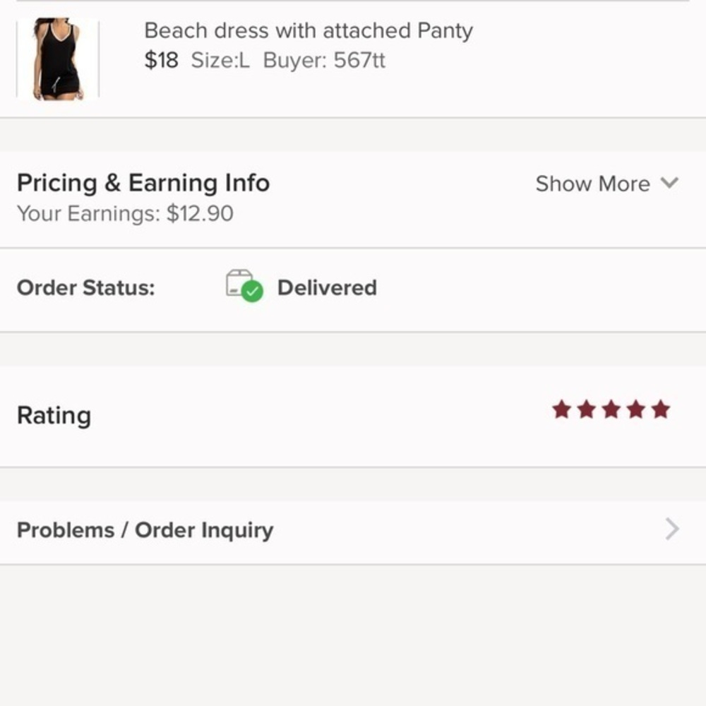 Beach dress with attached Panty - Picture 11 of 12